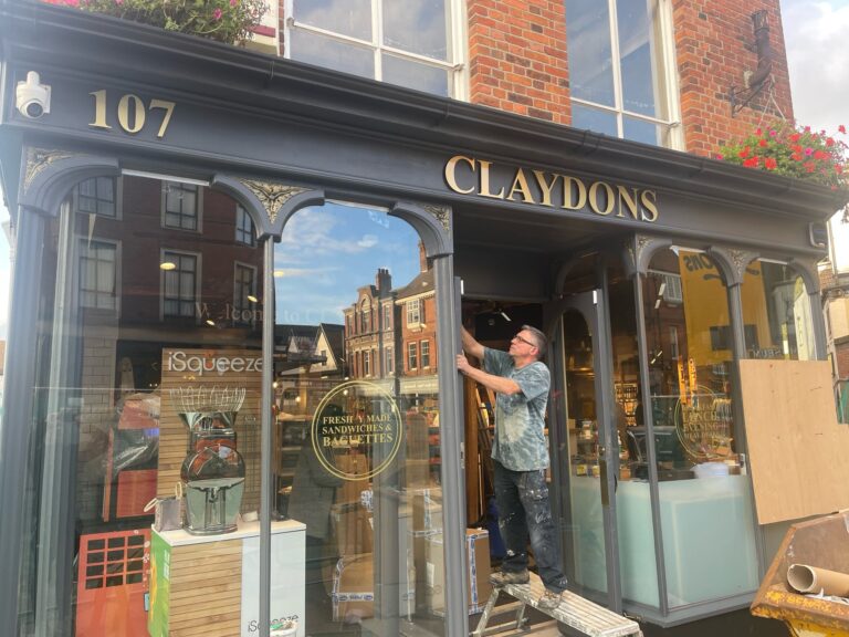 Beautiful restored shopfront being maintained